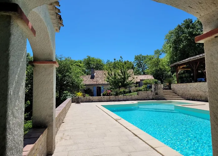 Chez Berger, Ruime 2 Persoonskamer Met Kingsize Bed Bed and Breakfast Flaugnac